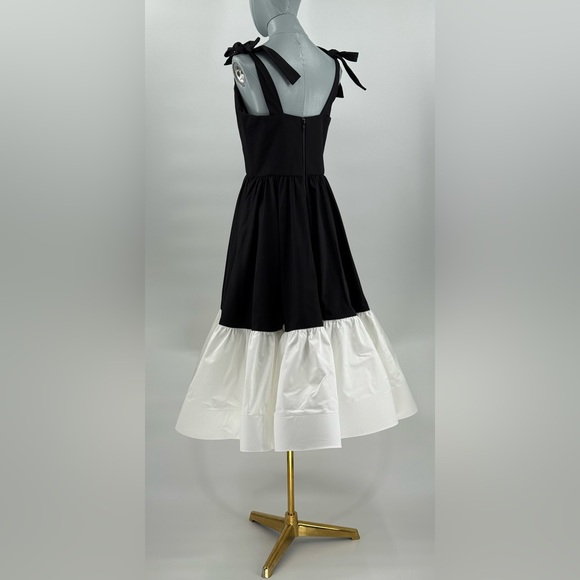 🆕 BRONX & BANCO 🧿 NWOT Catalina Two-Tone Sweetheart Midi Dress, Sz M US 6 - Picture 8 of 14